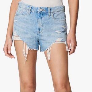 Blank NYC Barrow distressed denim shorts cotton NWT 30 or sz 10